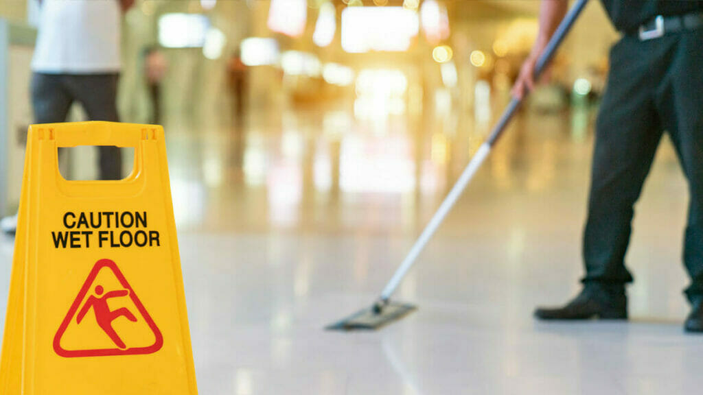 Facilities Brick and Mortar Cleaning Services: Floor Maintenance in High-Traffic Area