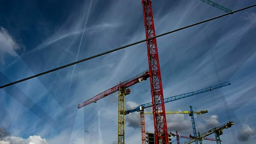 Final Construction Cleaning Services: Construction Site with Cranes and Sky